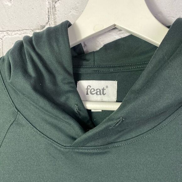 Feat Standard Hoodie Size M Gray Green - Picture 5 of 8